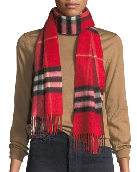 burberry large classic check cashmere scarf|Burberry reversible check cashmere scarf.